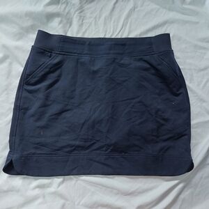 32 Degrees Dark Navy Blue Side Pockets With Zips Stetchy Mini Athletic Skort